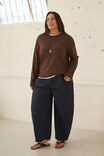 Bella Barrel Pant, TRUE NAVY - example image 5