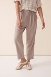 Jacqui Felgate Tapered Pant In Recycled Blend, WARM TAUPE - alternate image 4