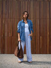 WHITE NAVY CHECK