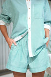 Mila Short, KELLY GREEN WHITE STRIPE - alternate image 4