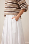Florence Maxi Skirt, WHITE - alternate image 4