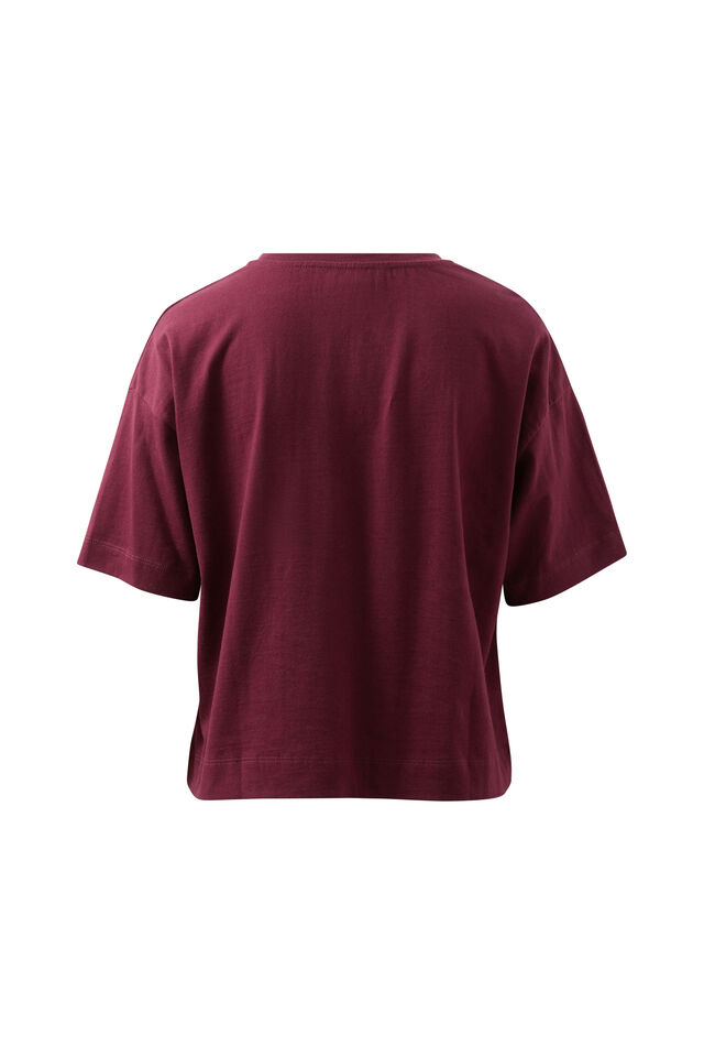 Boxy Pocket Tee, RAISIN