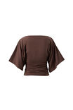 Molly Relaxed Sleeve Top, BRUNETTE BROWN - example image 3