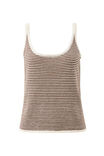 Fia Stripe Knit Tank, CHOCOLATE ECRU STRIPE - alternate image 2
