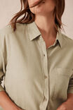 Relaxed Pocket Shirt, OLIVE - alternate image 7