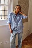 Select Colour: BAY BLUE BUTTER YELLOW STRIPE