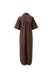 Samara Midi Shirt Dress, BITTER CHOC - example image 3