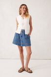 Mesh Knit Tie Tank, WHITE - alternate image 4