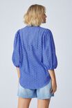 Emma Hawkins Puff Sleeve Shirt, BLUE BELL