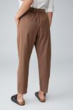 Emma Hawkins Pintuck Pant In Rescued Cotton Sateen, STONE