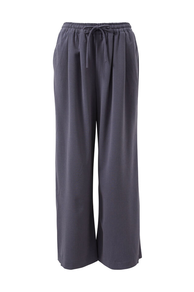 Drawstring Suiting Pant, FOG BLUE