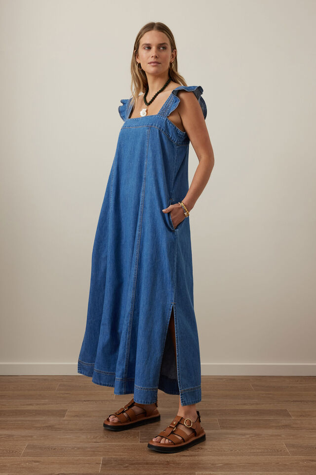 Nola Midi Dress, FRESH INDIGO