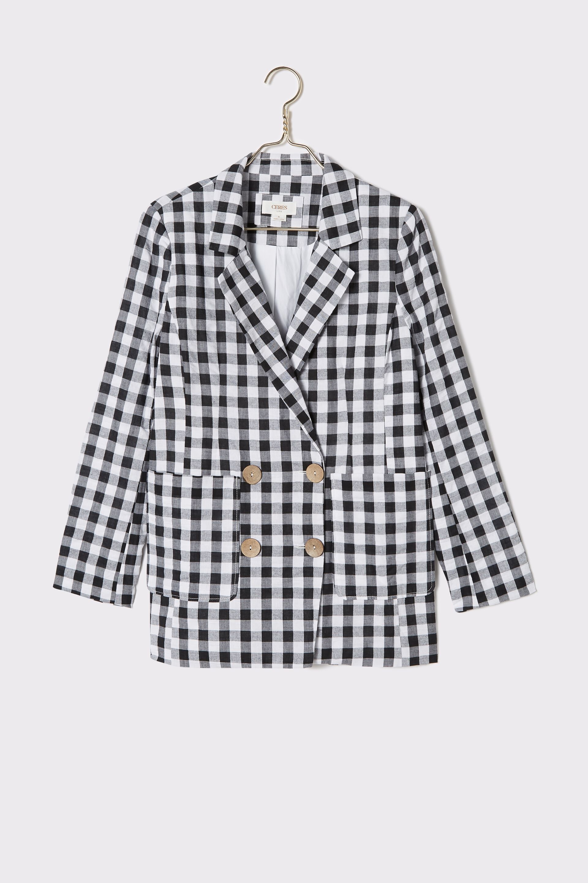 Gingham Blazer