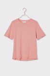 Organic Daily Tee, WASHED PINK