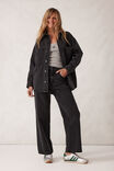Bobbi Side Pocket Denim Shacket, WASHED BLACK - alternate image 5