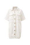 Side Pocket Boxy Dress, FRESH ECRU - alternate image 2