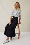 Seamed Pocket Skirt, BLACK - alternate image 6