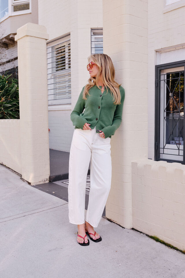Nelly Long Sleeve Knit Cardi, BASIL