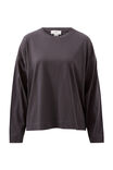 Relaxed Long Sleeve Tee, PHANTOM - alternate image 2