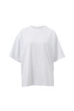 Phoebe Longline Premium Tee, WHITE - example image 2
