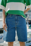 Longline Essential Denim Short, FRESH INDIGO - alternate image 6