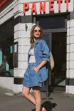 Bobbi Side Pocket Denim Shacket, FRESH INDIGO - alternate image 6