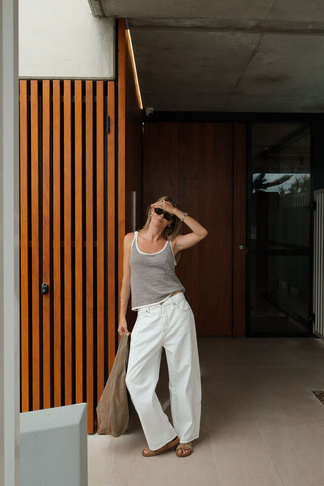 Demi Barrel Jean, FRESH ECRU