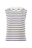 Sporty Terry Top, NEW NAVY STRIPE - alternate image 2