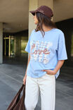 CERES LIFE X BHF Love Tee, SKY BLUE/CHOCOLATE - alternate image 4