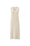 Square Knit Midi Tank Dress, ECRU - alternate image 2