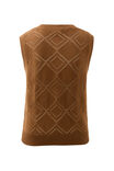 Dahlia Diamond Knit Vest, TOFFEE - alternate image 3