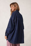 Long Sleeve Denim Shirt Jf, MIDNIGHT - alternate image 3