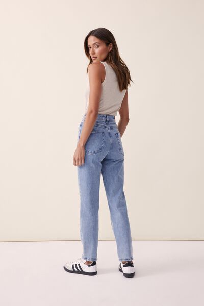 Straight Jean In Organic Cotton, VINTAGE BLUE