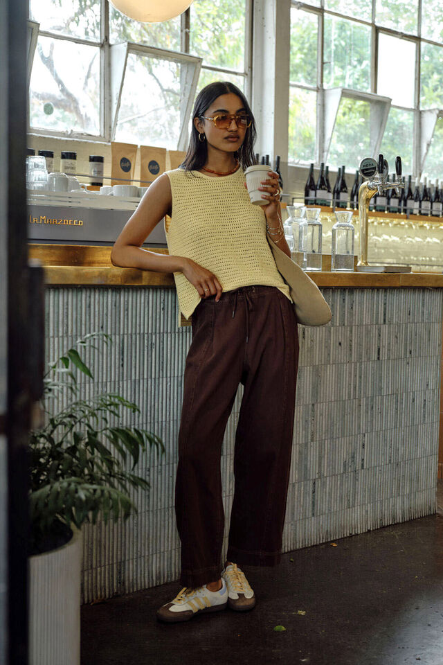 Jessie Barrel Pant, CHOCOLATE