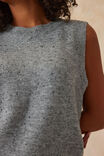 Knit Vest, MID GREY NEP - alternate image 5