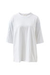 Liv Oversized Tee, WHITE - alternate image 2