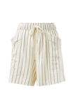 Panelled Pull On Short, PINSTRIPE - alternate image 2