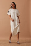 Charlotte Midi Terry Dress, WINTER WHITE SIDE STRIPE - alternate image 6