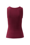 Zoe Contour Rib Scoop Tank, POMEGRANATE/MONOGRAM EMBROIDERY - alternate image 3