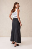 Panelled Maxi Skirt, WASHED BLACK - alternate image 3