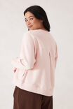 Seamed Fleece Top, SHELL PINK - alternate image 3