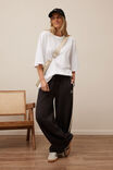 Gigi Wide Leg Terry Trackpant, PHANTOM SIDE STRIPE - alternate image 4