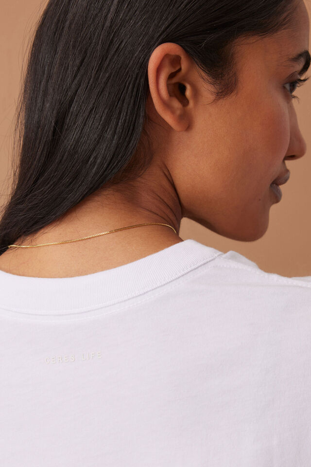 Phoebe Premium Tee, WHITE