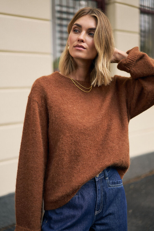 Bonnie Lofty Knit, TOFFEE