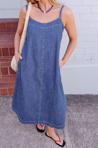 Remy Strappy Midi Dress, TRUE INDIGO