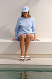 Seamed Fleece Top, CHALK BLUE - alternate image 4