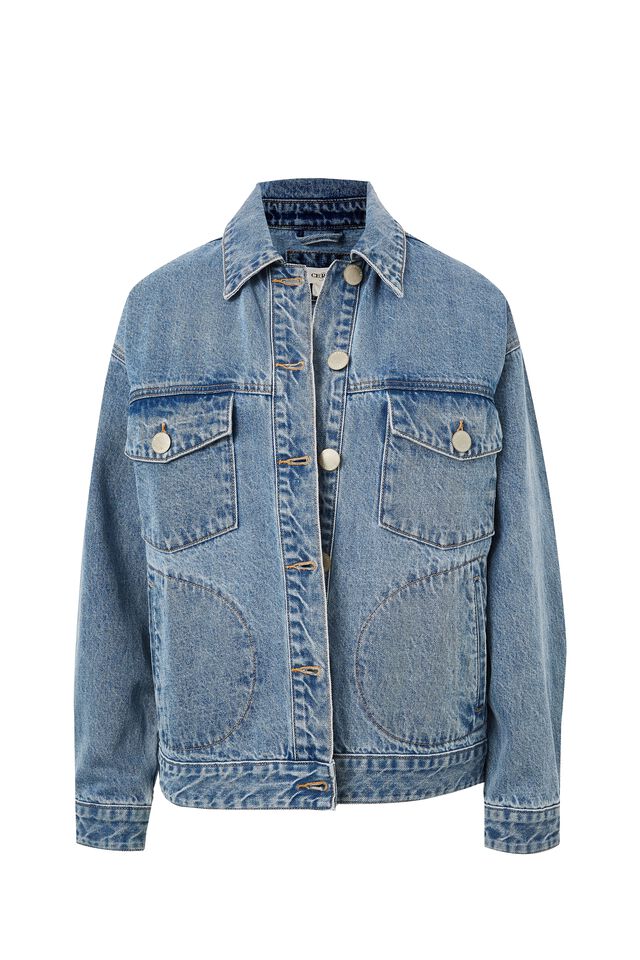 Classic Denim Jacket, MID BLUE VINTAGE WASH