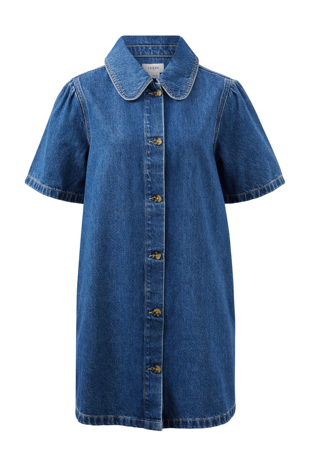 Sienna Denim Dress, FRESH INDIGO