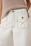 Wide Leg Stitch Pocket Jean, FRESH ECRU - alternate image 5