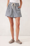 Relaxed Everyday Short, LAGOON BLUE STRIPE - alternate image 5